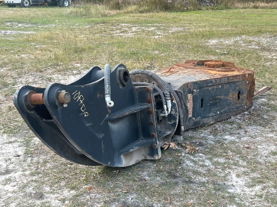 Zato Hydraulic Demolition Shears Excavator Attachment