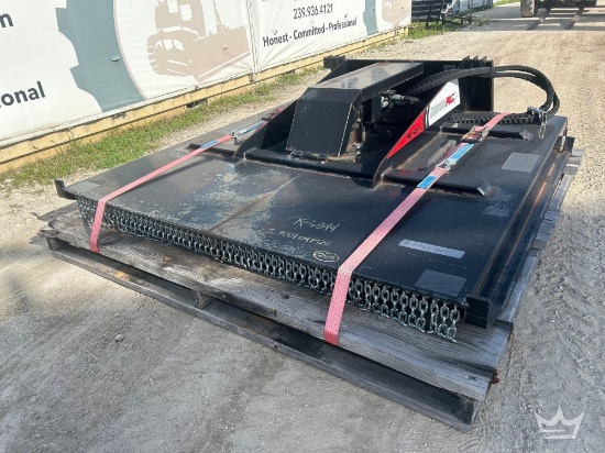 2025 BrushFox HD-78STD 78in Hydraulic Rotary Brush Cutter Skid Steer Attachment