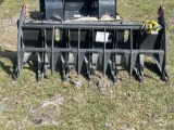 2025 78in. Hydraulic Root Rake Grapple Skid Steer Attachment