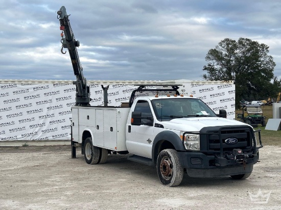2016 Ford F-550 Venturo HT40KXX 3 Ton Crane Service Truck