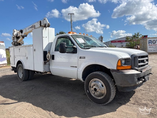 2001 Ford F-550 Liftmoore 4x4 6036 3 Ton Crane Mechanics Truck