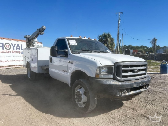 2004 Ford F-450 4x4 Venturo ET18KX 2 Ton Crane Service Truck