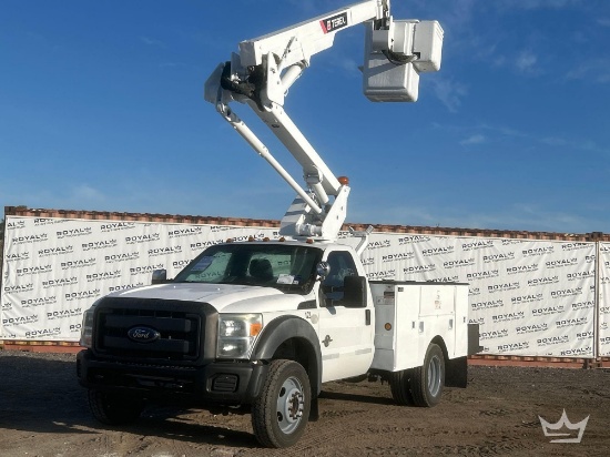 2012 Ford F-550 4x4 Terex Hi-Ranger LT40 40FT Insulated Bucket Truck