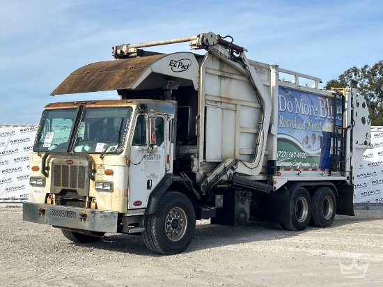 2017 Peterbilt 320 T/A E-Z Pack 40Yd Front Loader Garbage Truck