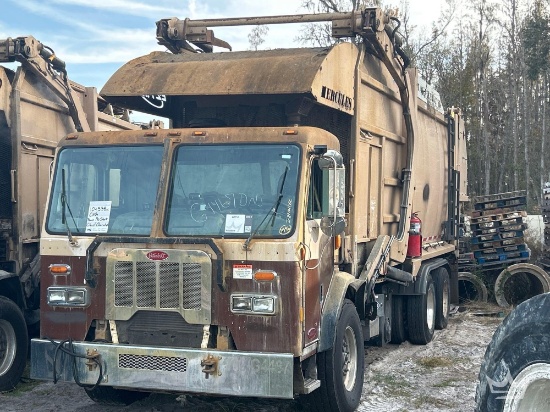 2018 Peterbilt 320 EZ Pack 40yd Front Loader Garbage Truck