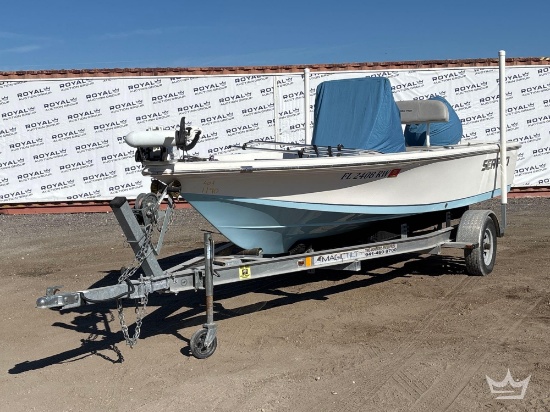 2018 Sea Pro Boat with 2021 Magic Tilt 17ft S/A Boat Trailer