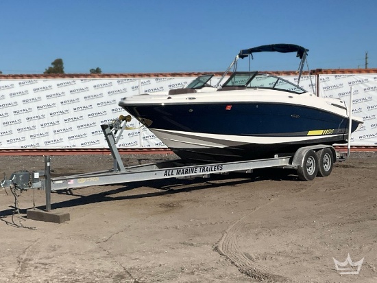 2014 Sea Ray 250SLX Bowrider Boat with T/A Boat Trailer