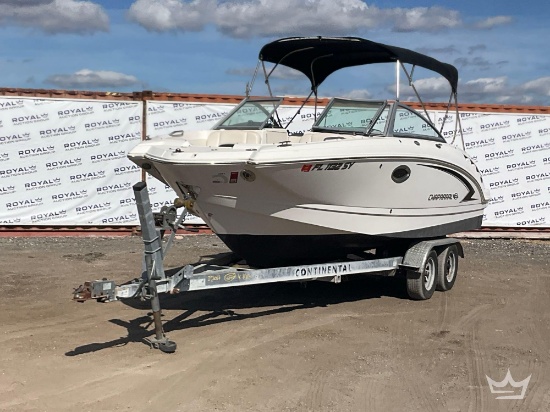 2012 Chaparral Sunesta Boat with 22ft. T/A Continental Boat Trailer