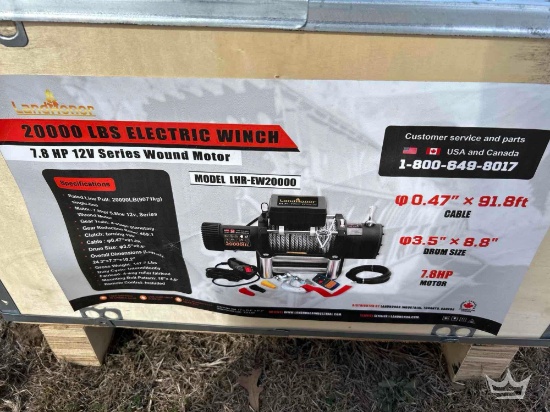 LandHonor LHR-EW20000 20000lb Electric Cable Winch