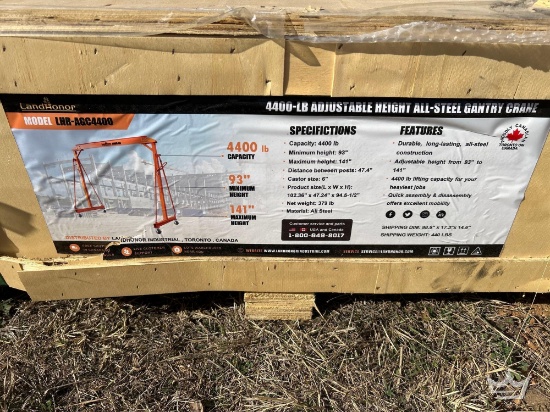 LandHonor LHR-AGC4400 4400lb Adjustable All-Steel Gantry Crane