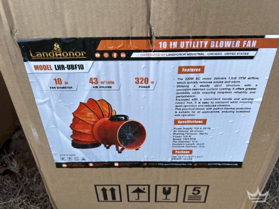 LandHonor LHR-UBF10 10in Utility Blower Fan