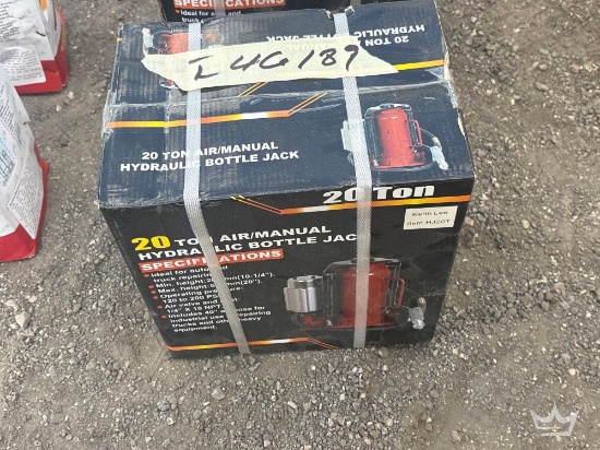 2025 20 Ton Air/Manual Hydraulic Bottle Jack