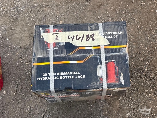 2025 20 Ton Air/Manual Hydraulic Bottle Jack
