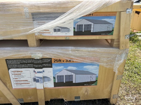 2025 SDLanch GS2533 25FT X 33FT Double Garage Metal Shed