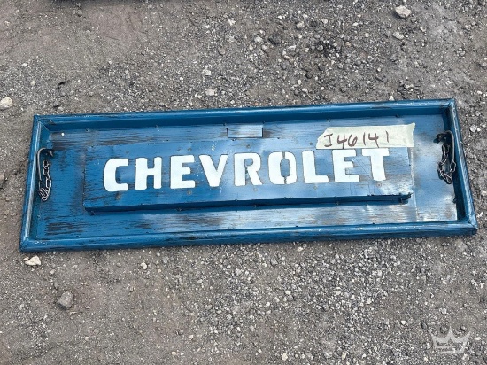 Chevrolet Metal Tailgate Metal Decorative Sign