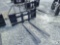 Unused 2024 Land Pride PF1242 42in Forks and Frame Skid Steer Attachment