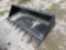 2025 Swict 84in. Bucket w/ Teeth Skid Steer Attachment