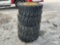 Set of 4 Unused ForeRunner 12-16.5N.H.S. Skid Steer Wheels and Tires