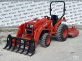 2020 Kubota L3901D-HST 4WD 46HP Utility Loader Tractor w/ Land Pride RCR 1260 Rotary Brush Cutter