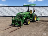 2016 John Deere 3039R 38HP 4WD Utility Loader Tractor w/ Frontieer RC2060 Rotary Brush Cutter