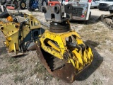 2014 Menzi Muck Hydraulic Bucket Grapple Excavator Attachment