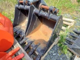 Unused 2022 USA Attachments EB-618 18in. Pin On Bucket w/ Teeth Excavator Attachment