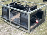 2025 Wolverine GB-11-72W 72in Dual Cylinder Grapple Bucket Skid Steer Attachment