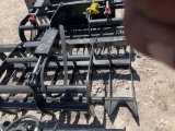 2025 66in Hydraulic Grapple Rake Skid Steer Attachment
