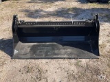 2026 KH72 72in Hydraulic 4-Way Clamshell Bucket Skid Steer Attachment