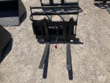 2025 GIYI GY-CYHC 30in. Hydraulic Side Shift Forks and Frame Mini Skid Steer Attachment