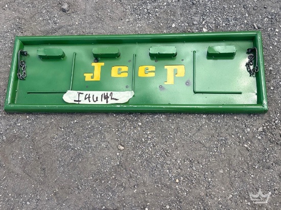 Jeep Metal Tailgate Metal Decorative Sign
