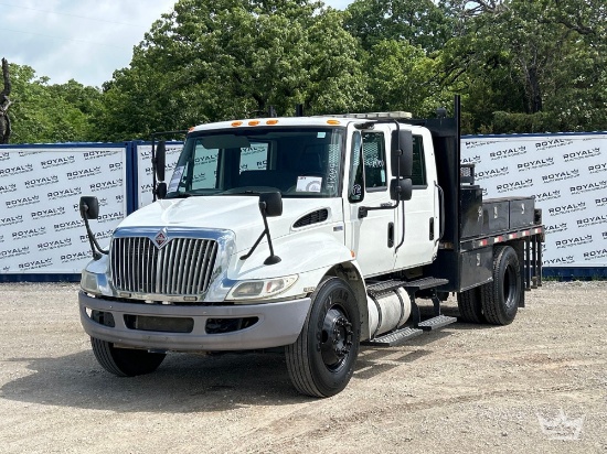 2014 International 4300 DuraStar Crew Cab Knapheide Utility Flatbed Truck