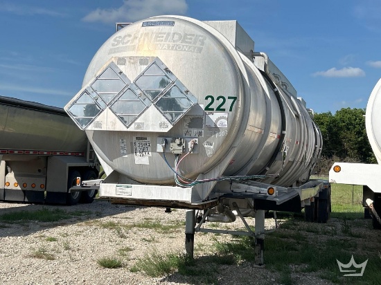 2010 Brenner Aluminum 407 T/A Chemical Tanker Trailer