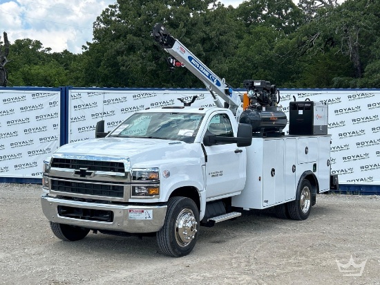 2024 Chevrolet Silverado 5500HD Auto Crane EHC6 6,000lb. Mechanics Crane Truck