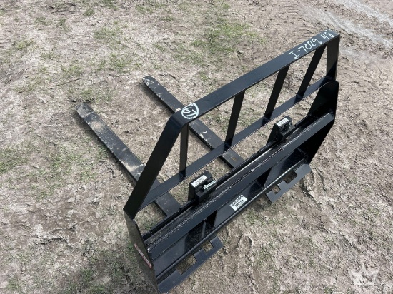 2025 Kivel 48in Forks and Frame Skid Steer Attachment