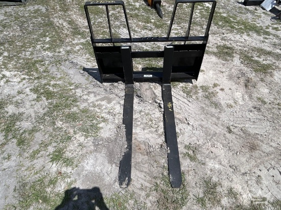 2025 Kivel 48in Forks and Frame Skid Steer Attachment