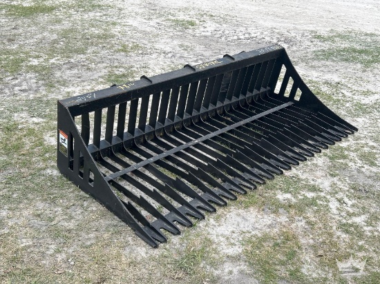 2025 Pabreak 78in Rock Bucket Skid Steer Attachment