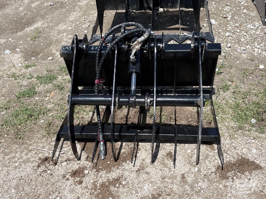 2025 40in Hydraulic Grapple Bucket Mini Skid Steer Attachment