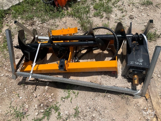 2025 Auger Skid Steer Attachment w/ Bits