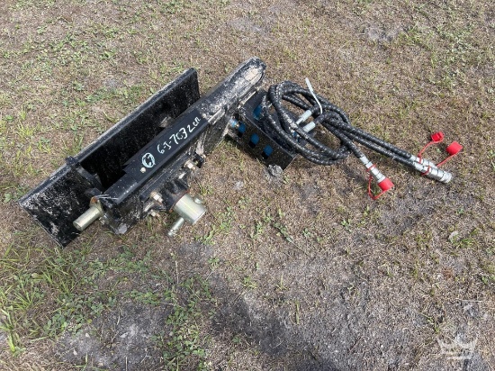 2025 Hydraulic Auger Mini Skid Steer Attachment