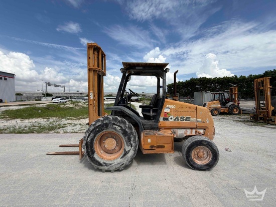 2007 Case 586G 6,000lb. Rough Terrain Straight Mast Forklift