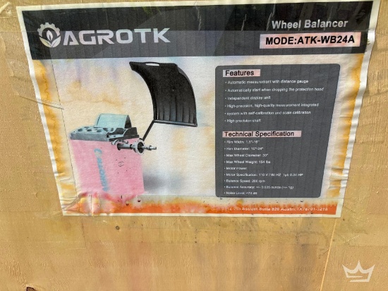2026 AGROTK ATK-WB24A Wheel Balancer Machine
