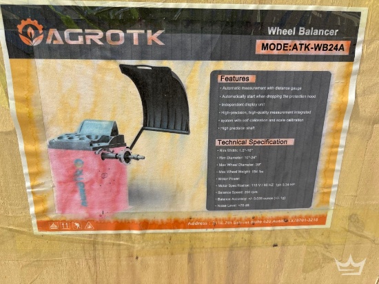 2026 AGROTK ATK-WB24A Wheel Balancer Machine