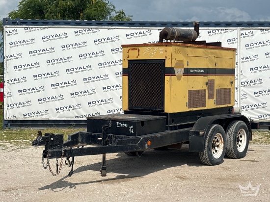 1993 Generac Olympian 93A02255-S 100kVA T/A Towable Diesel Generator