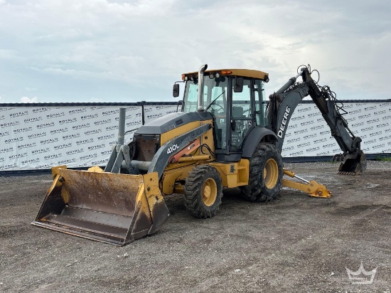 2015 John Deere 410L 4x4 Extendahoe Loader Backhoe