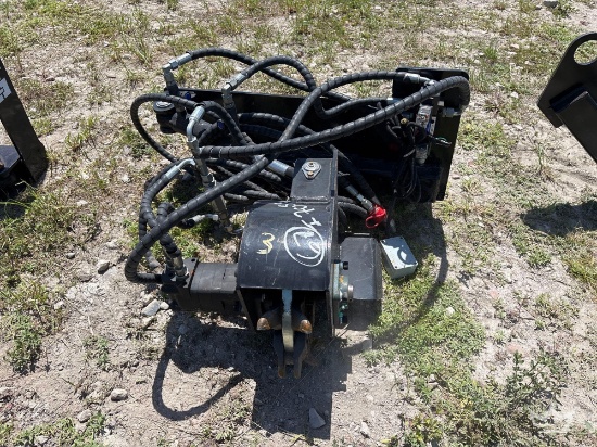 Hydraulic Stump Grinder Mini Skid Steer Attachment