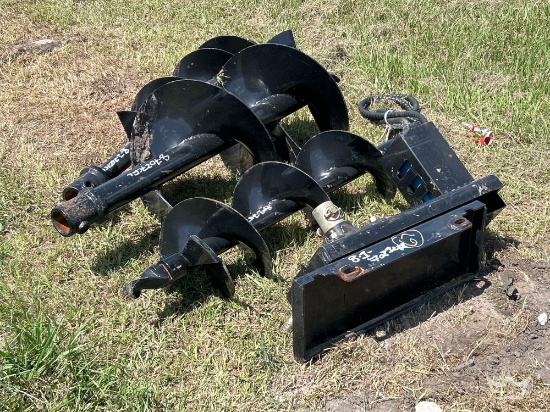 Hydraulic Auger Set Mini Skid Steer Attachment