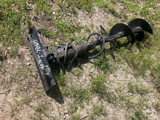Hydraulic Auger Mini Skid Steer Attachment