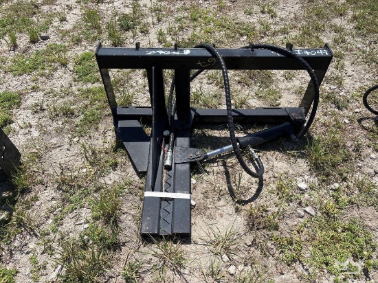 Hydraulic Post Puller Skid Steer Attachment