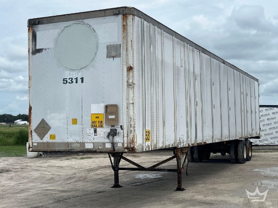 1992 Great Dane 53ft. T/A Dry Van Trailer